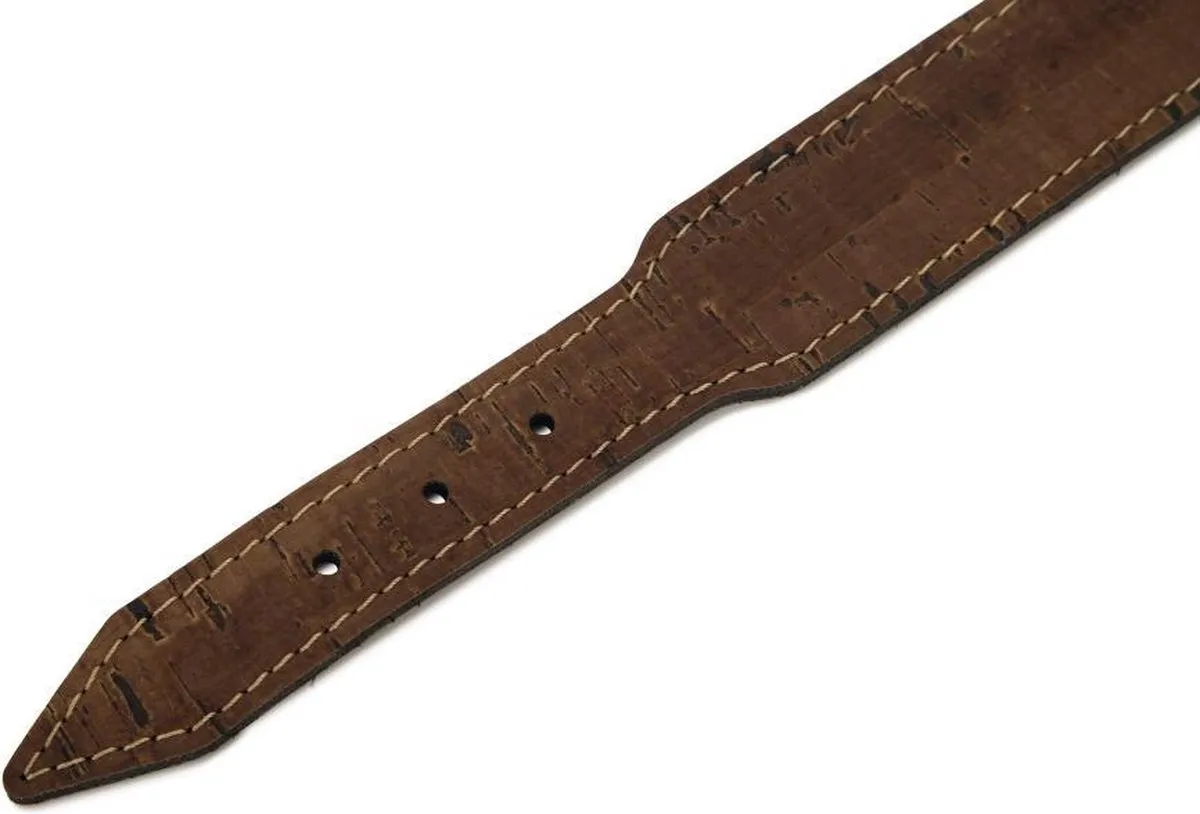 Beeztees Leren Halsband Cork - Bruin 65cm x 35mm