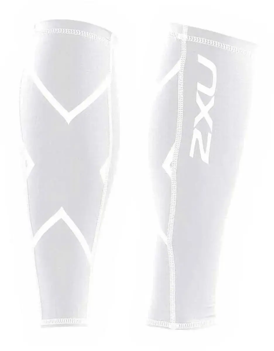 2xu Compression Calf Guards white/white Maat XL