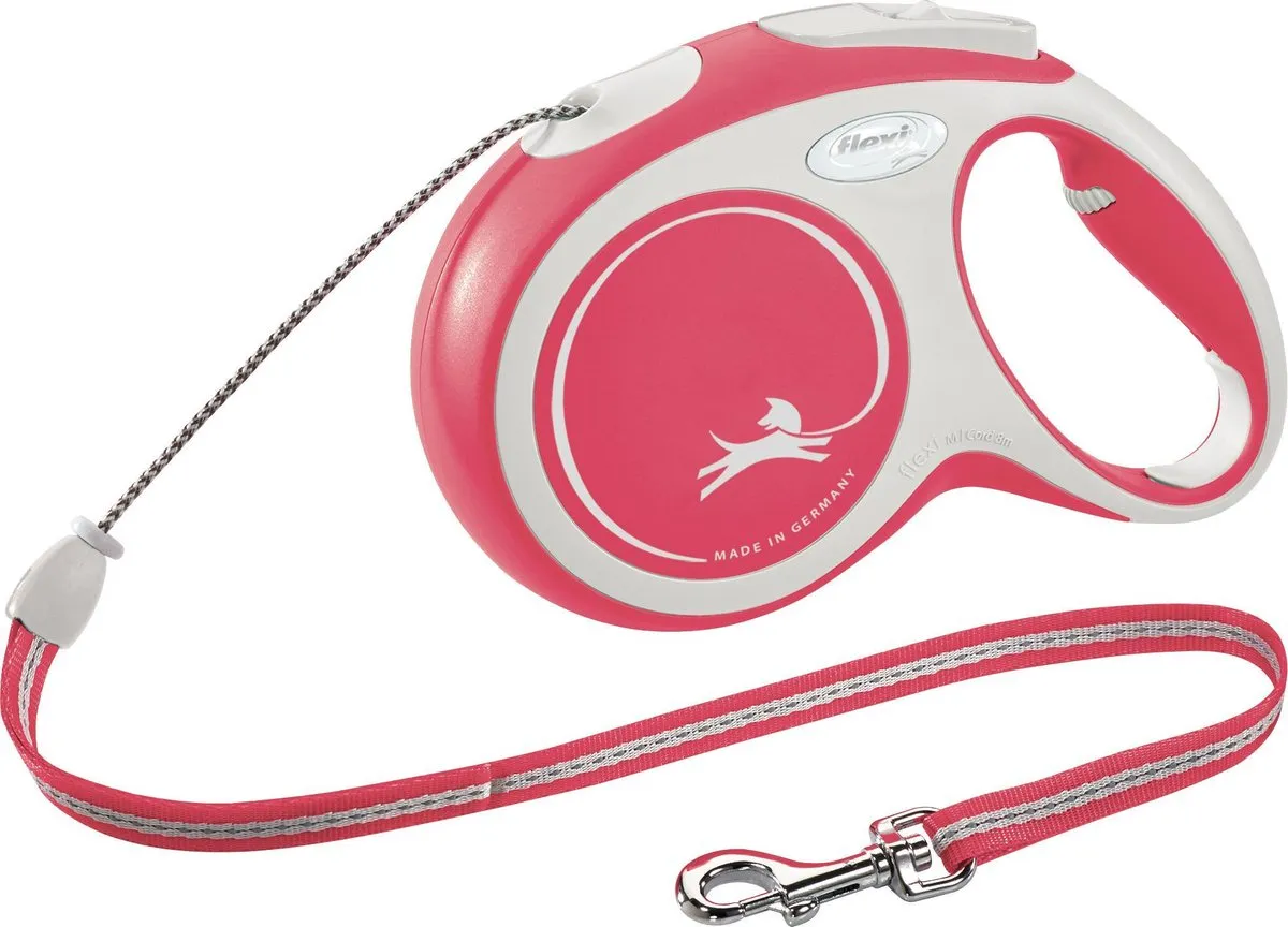 Flexi New Comfort Hondenriem M - 8m Rood