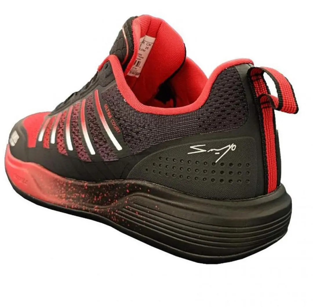 K-Swiss Ultra Court Heren Padelschoen - Rood/Zwart/Wit - afbeelding 4 van 6
