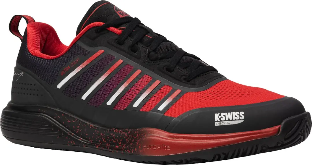 K-Swiss Ultra Court Heren Padelschoen - Rood/Zwart/Wit - afbeelding 6 van 6