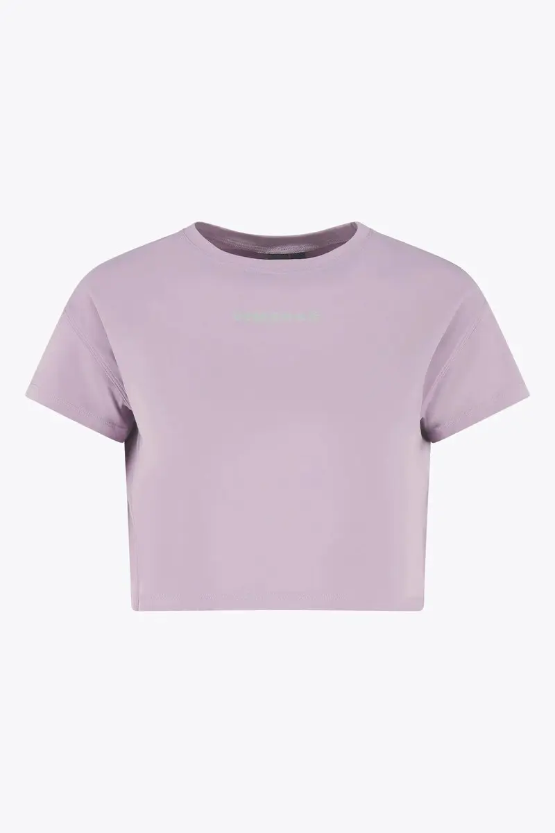 Osaka Women Loose Cropped Tee Paars