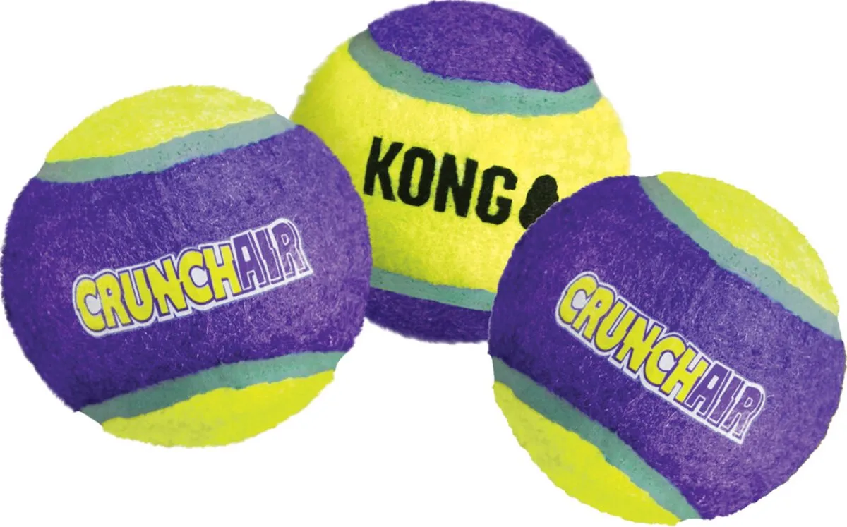 KONG Crunchair Tennisballen - 3 Stuks - afbeelding 5 van 5