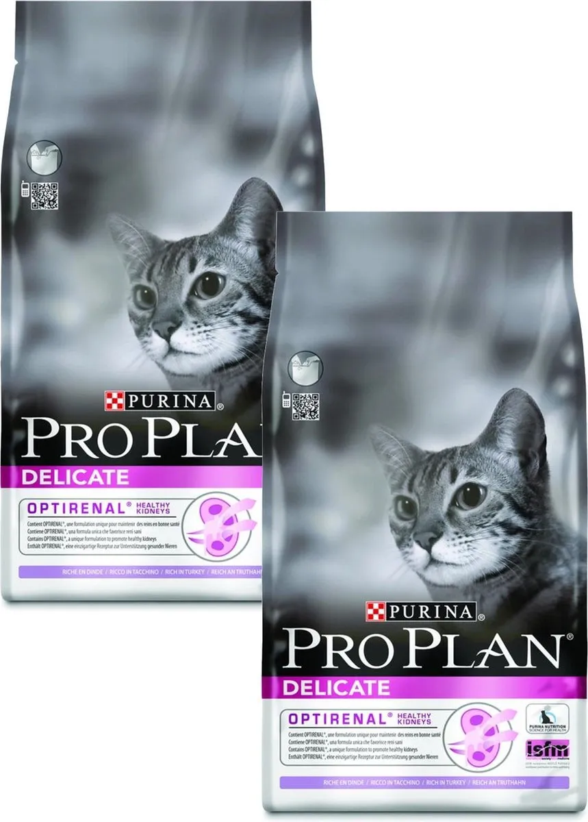 Pro Plan Cat Adult Delicate Kalkoen & Rijst - 2x1,5kg