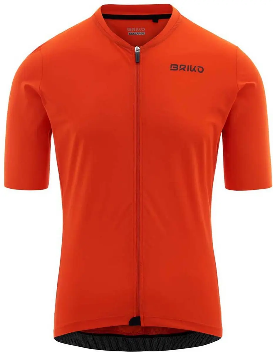 Briko Racing Korte Mouw Wielertrui Oranje M Man