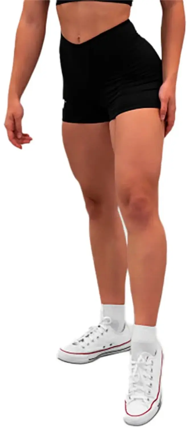 Nebbia High Waisted 3´´ Gym Hero 582 Korte Leggings Zwart M Vrouw