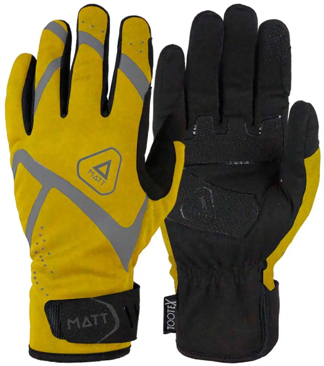 Matt Runforfun Handschoenen Geel L