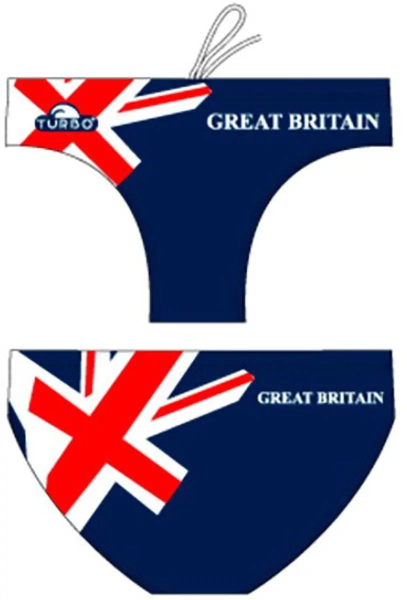Turbo England-great Britain Zwemslip Blauw XL Man