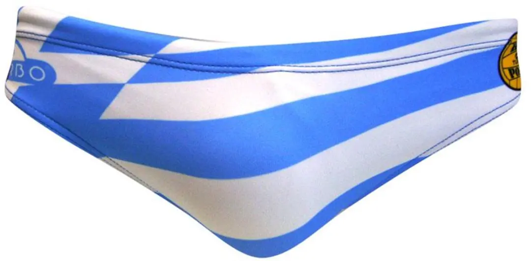 Turbo Greece Zwemslip Wit,Blauw 5XL Man