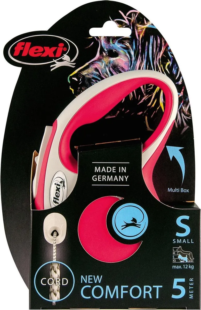 Flexi Rollijn New Comfort Koord S - 5m - Rood