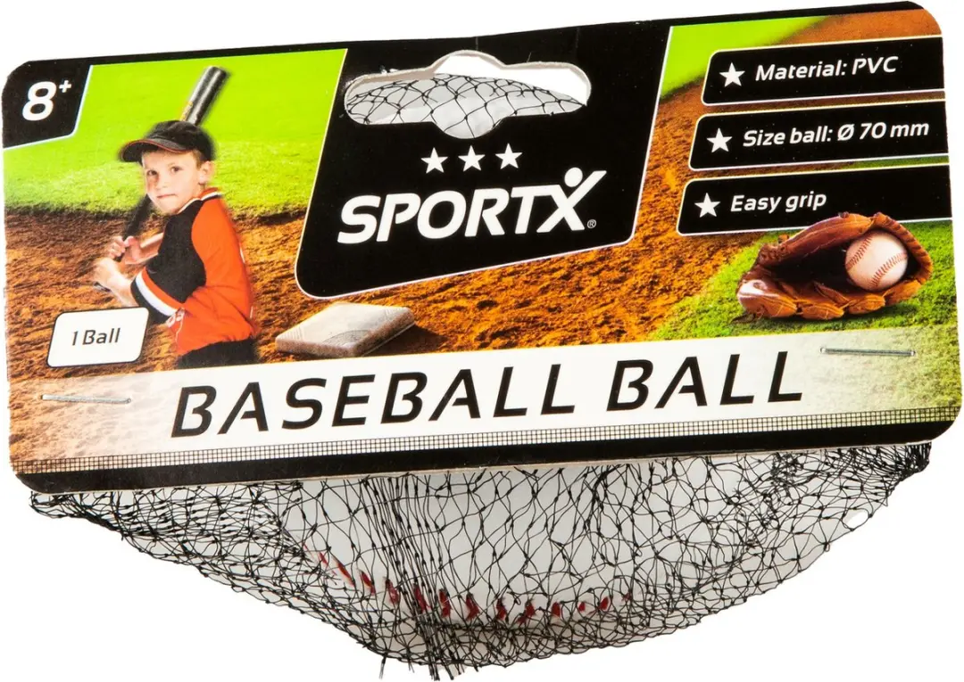 SportX Honkbal Bal - Rood/Wit - afbeelding 2 van 6