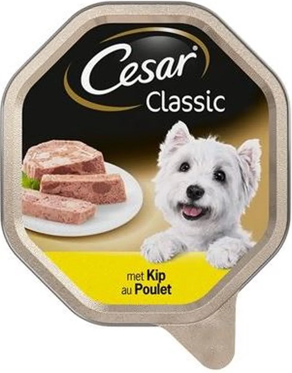 Cesar Alu Classic - Kip - Hondenvoer - 28 x 150 g