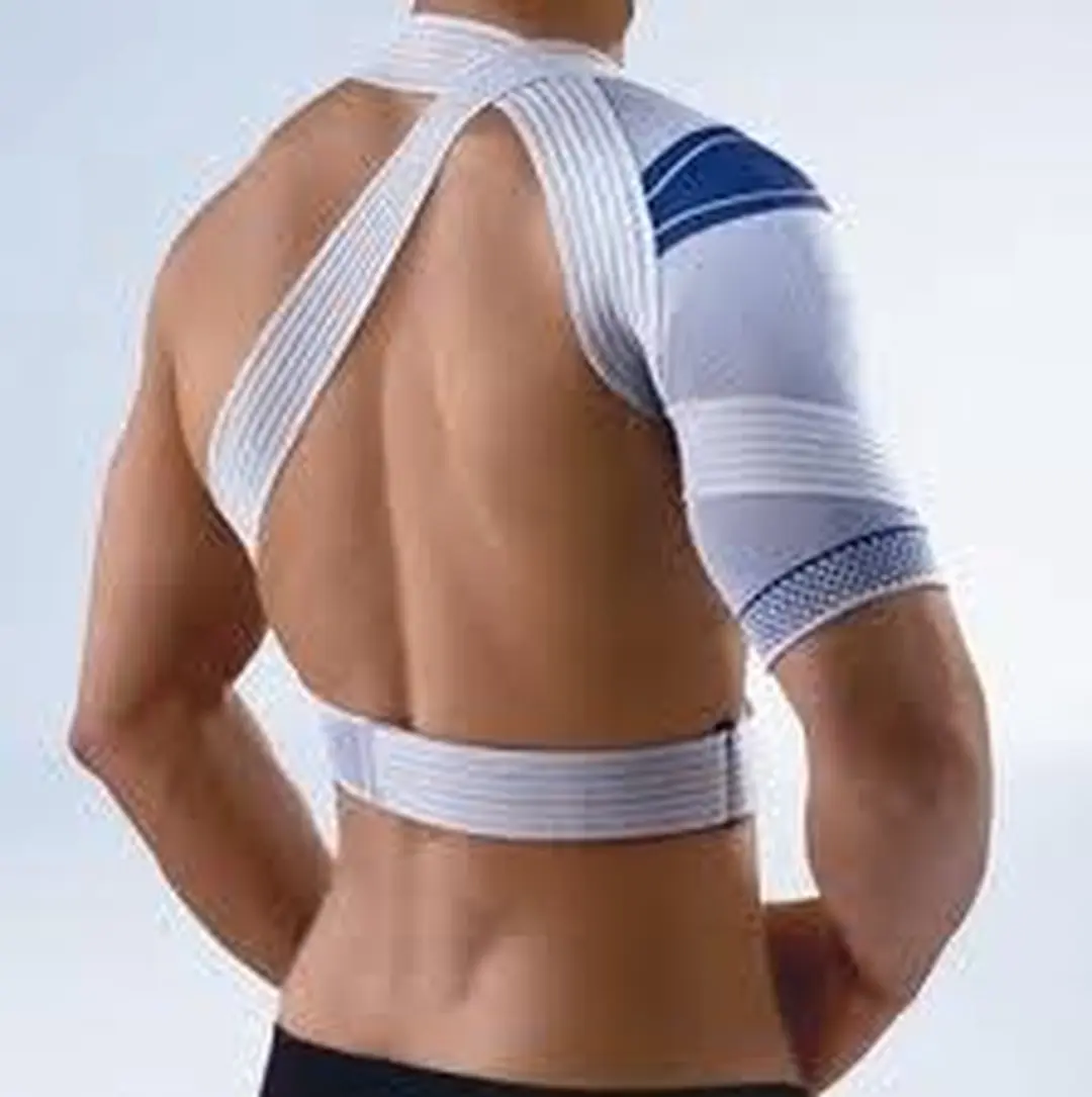 Bauerfeind OmoTrain Schouderbandage Titan T5 - Grijs - afbeelding 5 van 6