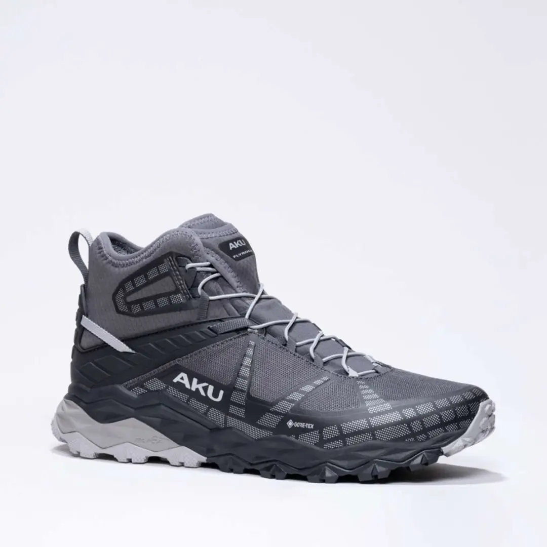 AKU Flyrock Mid GTX Wandelschoen - Zwart/Zilver - afbeelding 3 van 6
