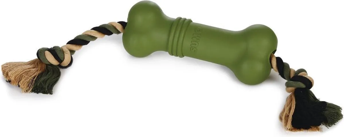 Beeztees Sumo Fit Bone Hondenspeelgoed - Groen 20x6x6cm