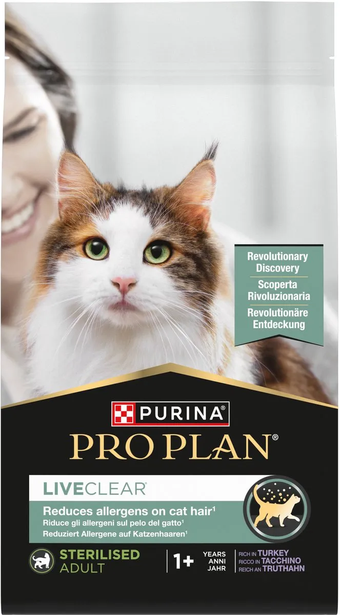 Pro Plan Cat Liveclear Kalkoen - 6x1.4kg