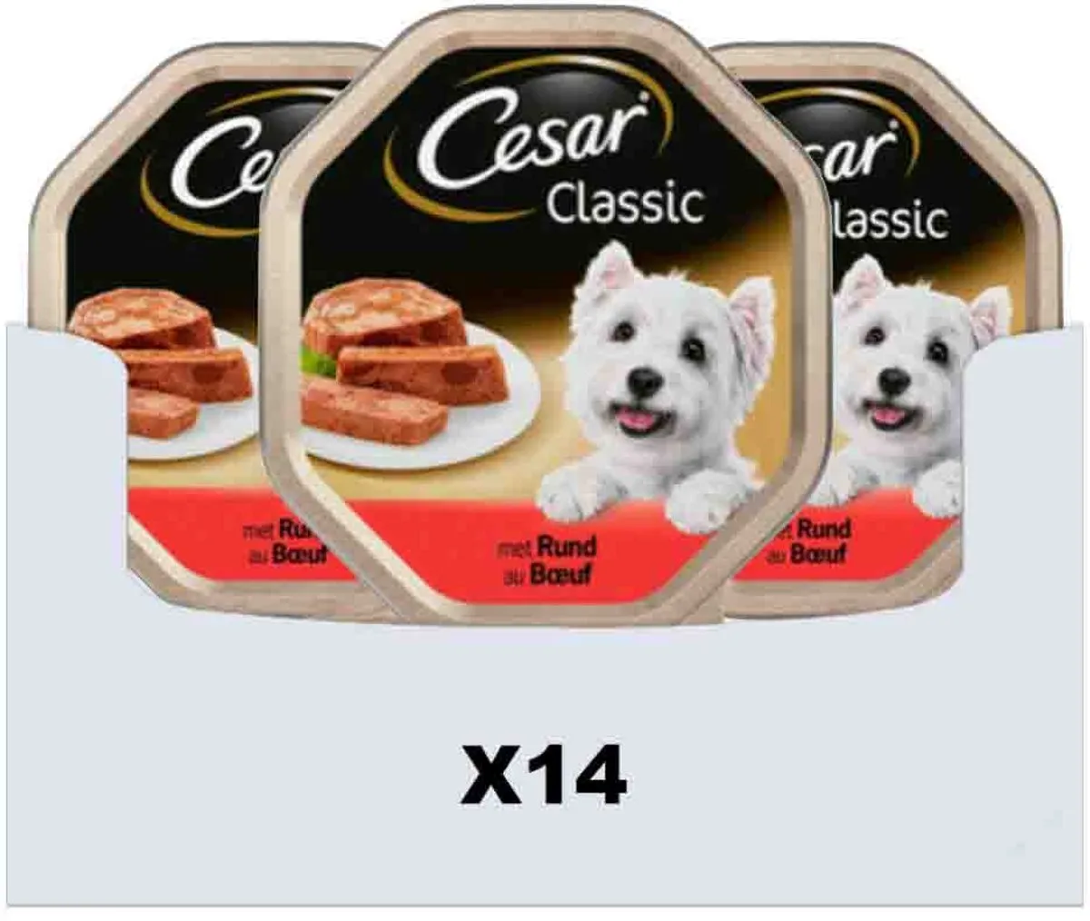 César Hondenvoer Classic Rund Paté - 14x150g - afbeelding 6 van 6
