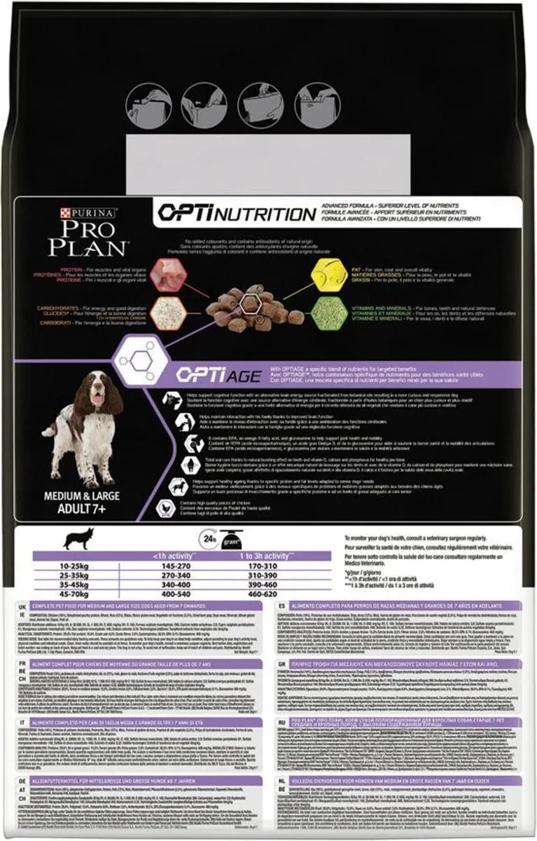 Pro Plan Dog Adult Senior Medium Large Hondenvoer - 4x3kg Kip - afbeelding 6 van 6