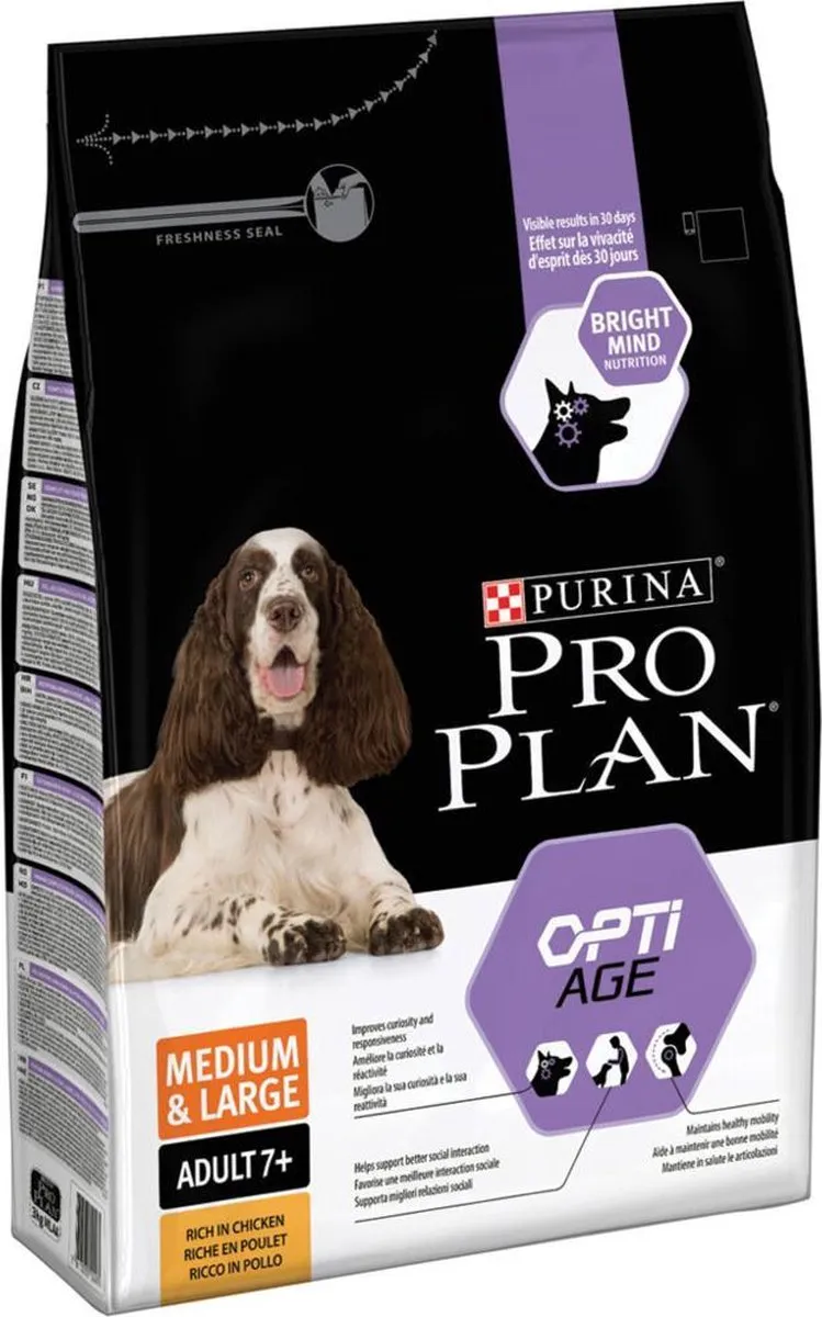 Pro Plan Dog Adult Senior Medium Large Hondenvoer - 4x3kg Kip