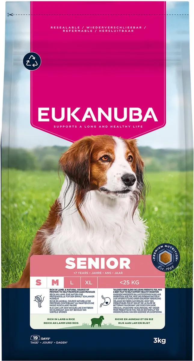 Eukanuba Life Care Dog Senior Lam & Rijst - 3kg