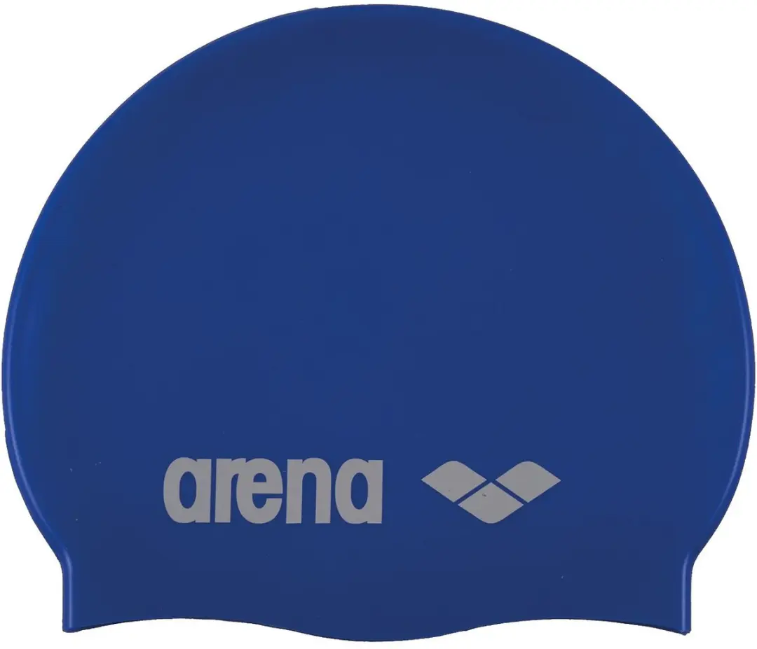 Arena Classic Silicone Badmuts - Wit/Blauw - afbeelding 3 van 3
