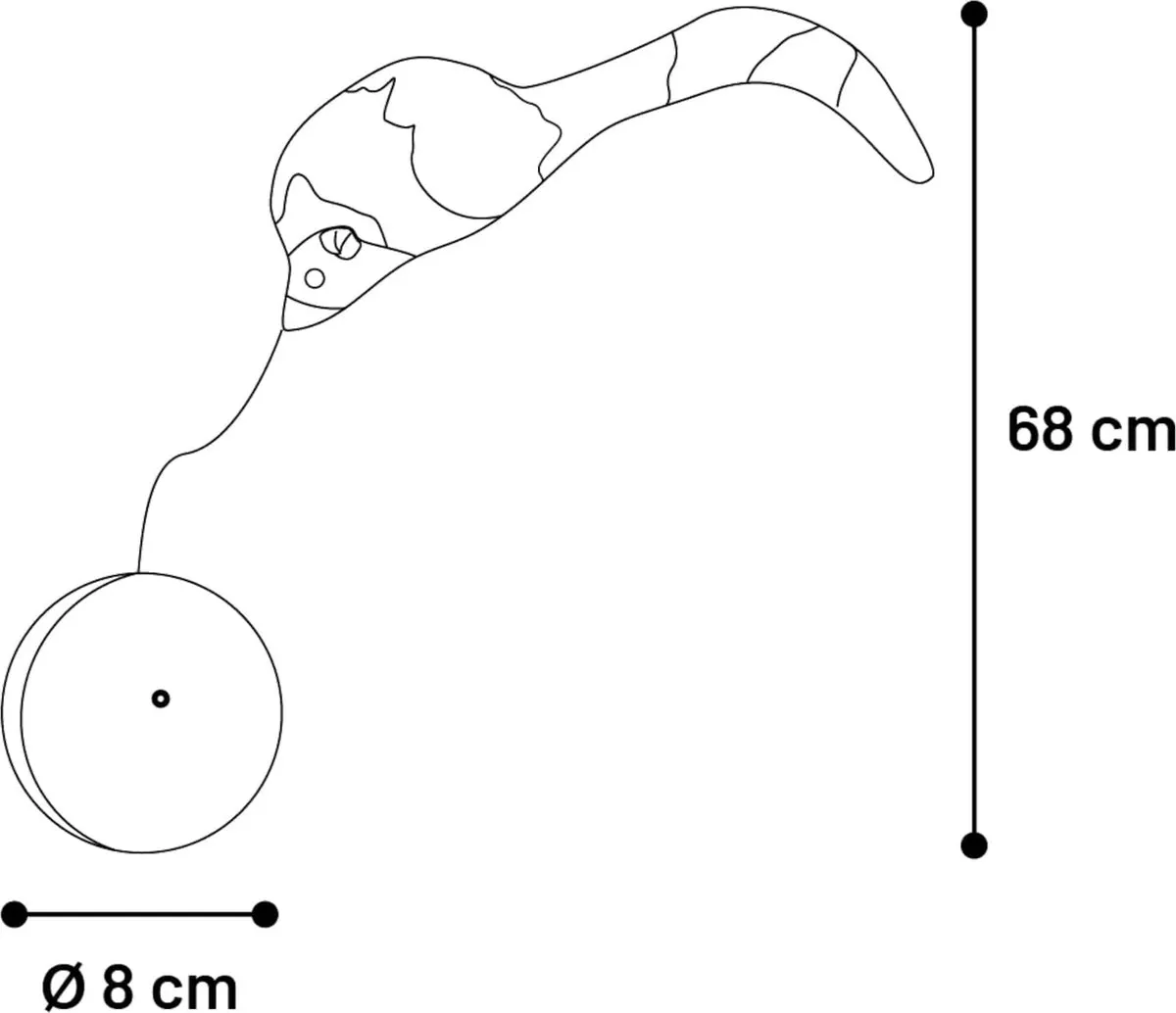Flamingo Boula - Elektronisch Speelgoed Katten - Ps Boula Bewegende Bal Met Muis Grijs Diameter 8cm - 1st - 136365 - 1st