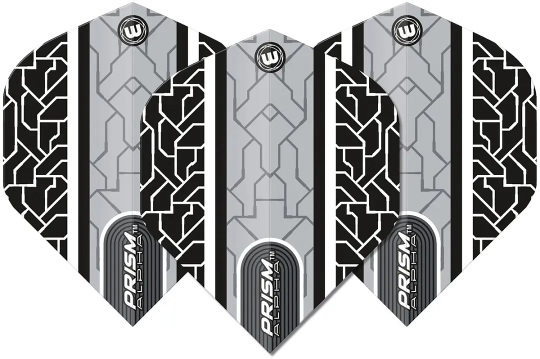 Winmau Prism Alpha Grey & White