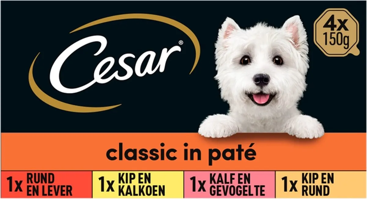 César Classic Selection in Gelei - 6x600g Voordeelverpakking