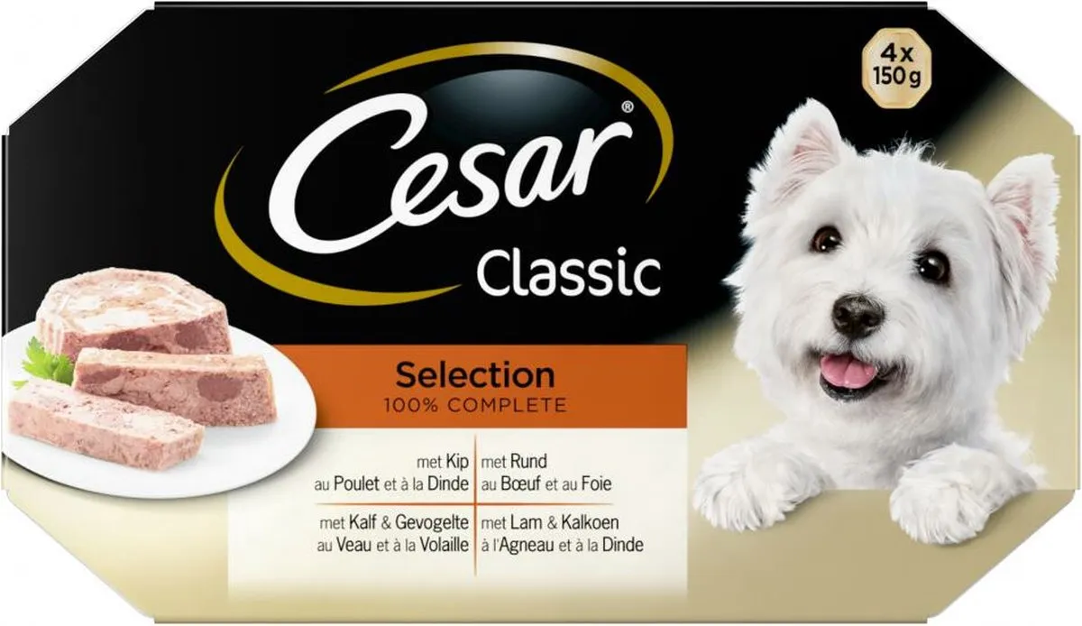 César Classic Selection in Gelei - 6x600g Voordeelverpakking