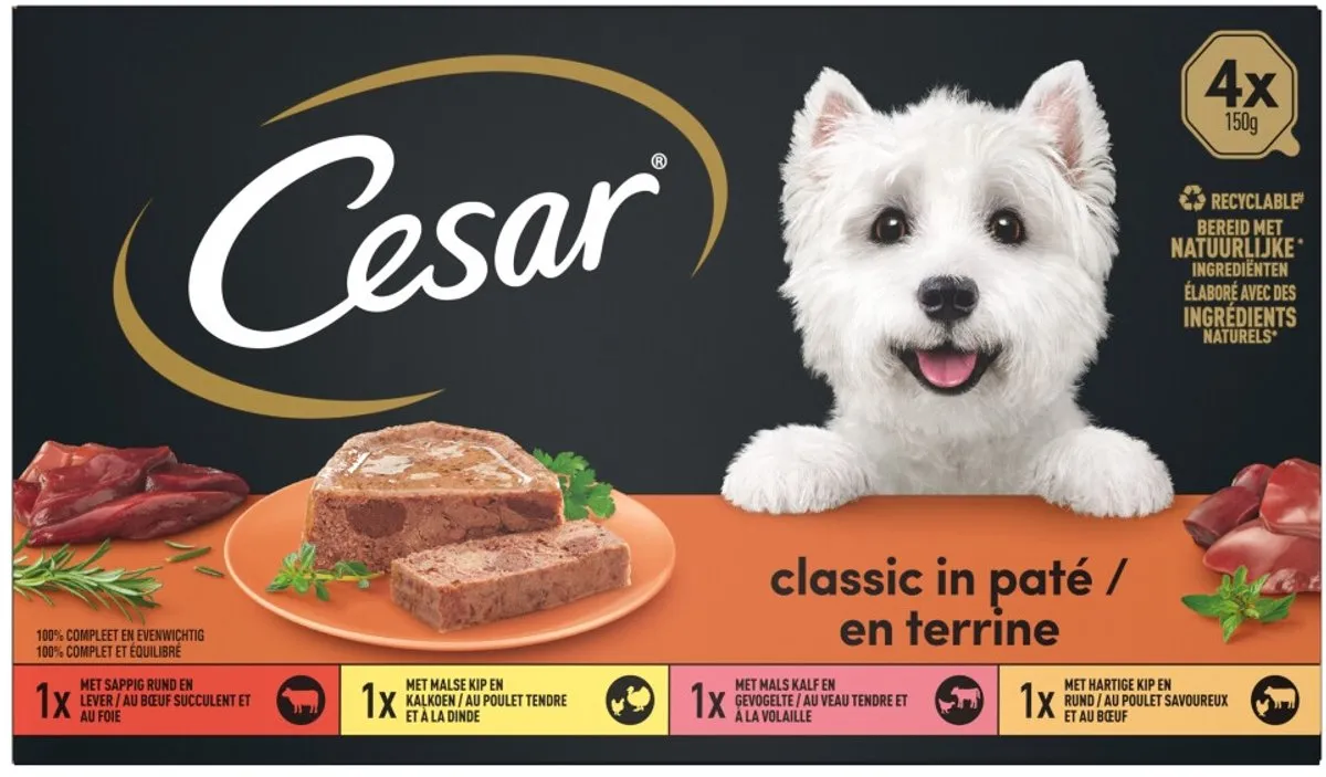 César Classic Selection in Gelei - 6x600g Voordeelverpakking
