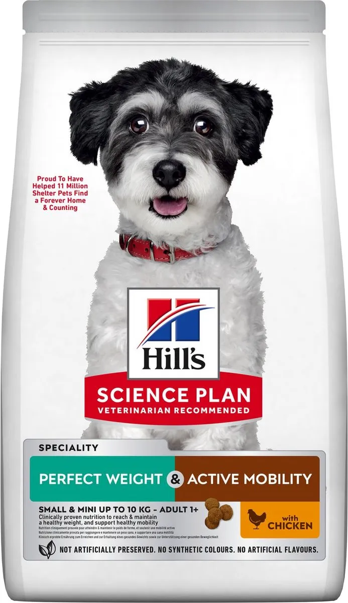 Hill's Science Plan Perfect Weight & Active Mobility Small & Mini Hondenvoer