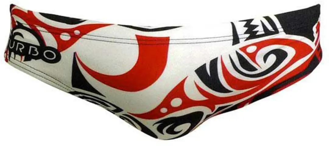 Turbo Maori Skin Tattoo Zwemslip Wit S Man