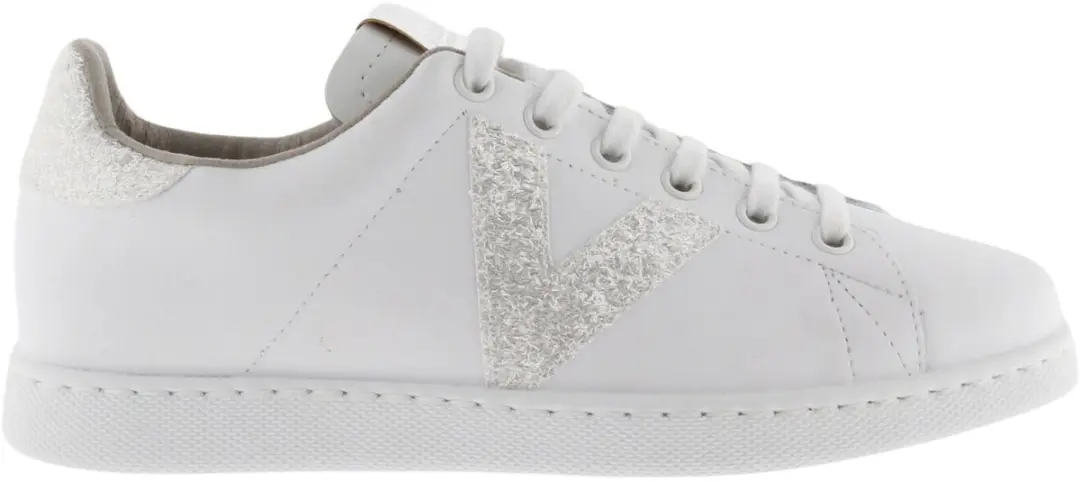 Victoria Tennis Glitter Leren Sportschoenen
