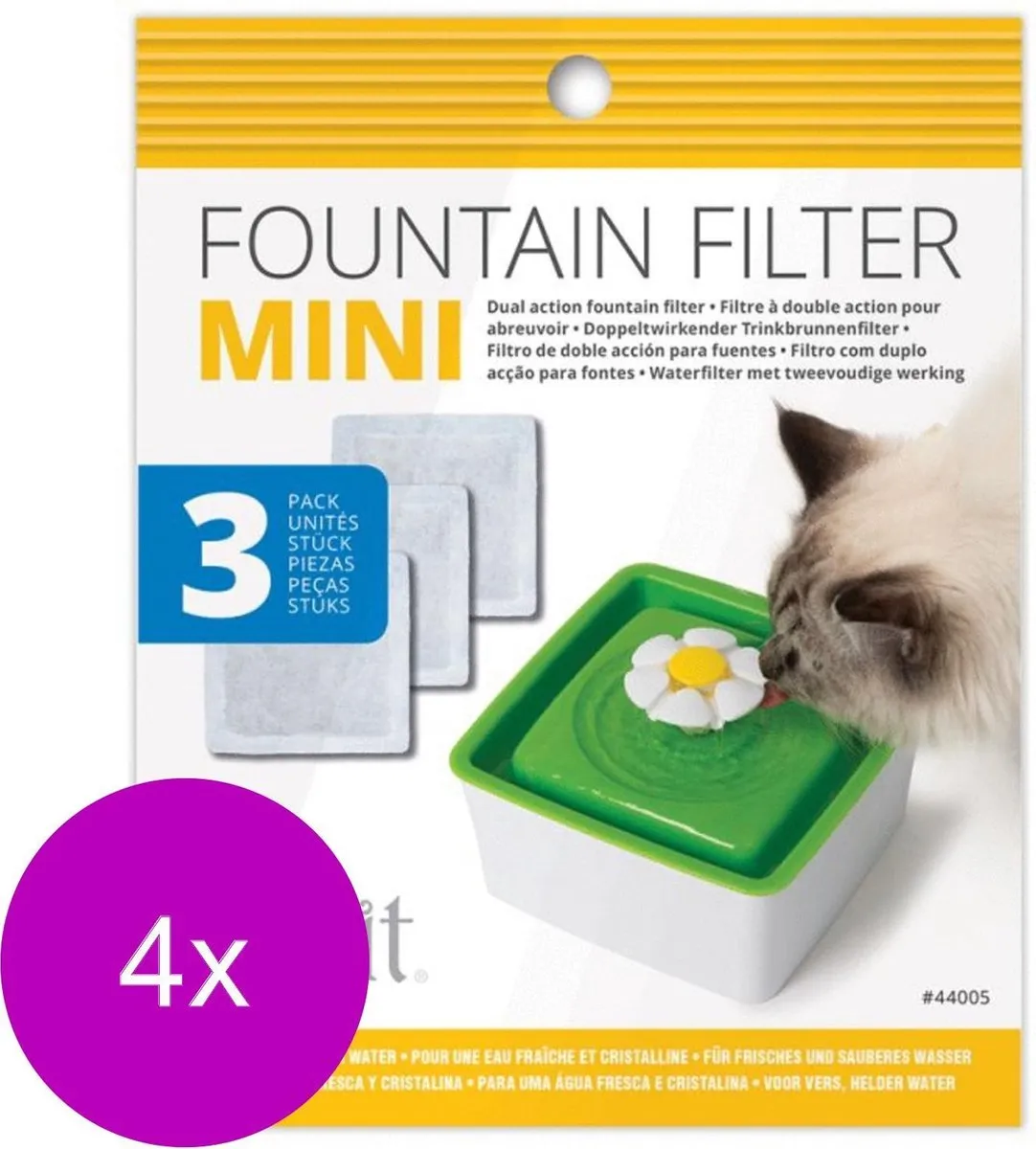 Catit Filters Drinkfontein Mini - 12 Stuks Wit