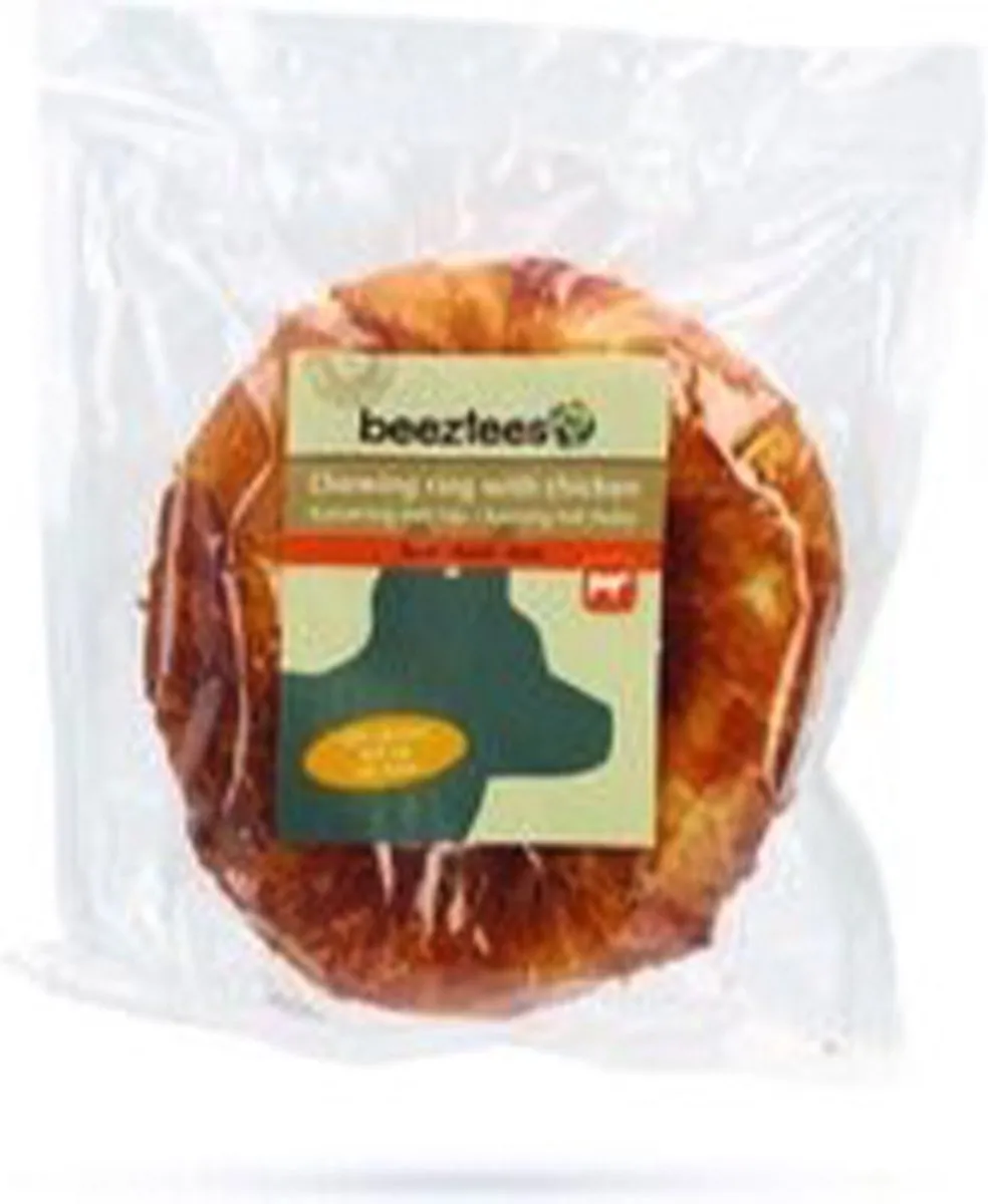 Beeztees Kauwring Rund Kip 12.5cm