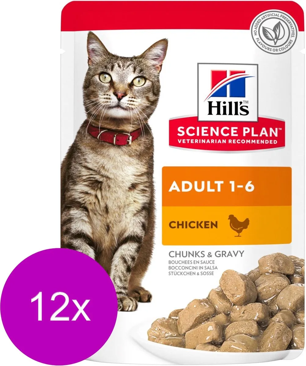 Hill's Science Plan Feline Pouch Adult Kip - 12x 85g - afbeelding 2 van 6