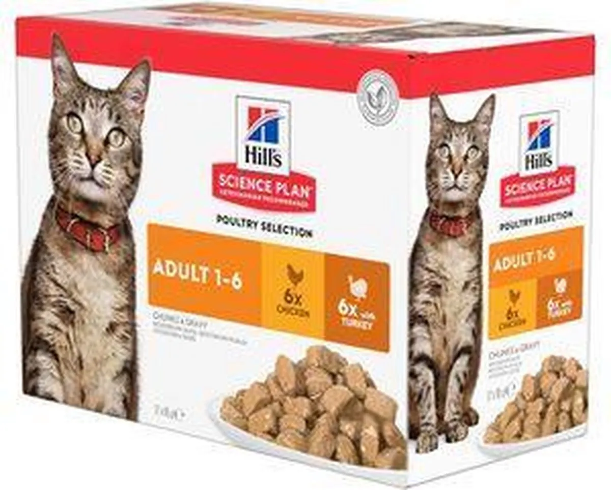 Hill's Science Plan Feline Pouch Adult Kip - 12x 85g - afbeelding 6 van 6