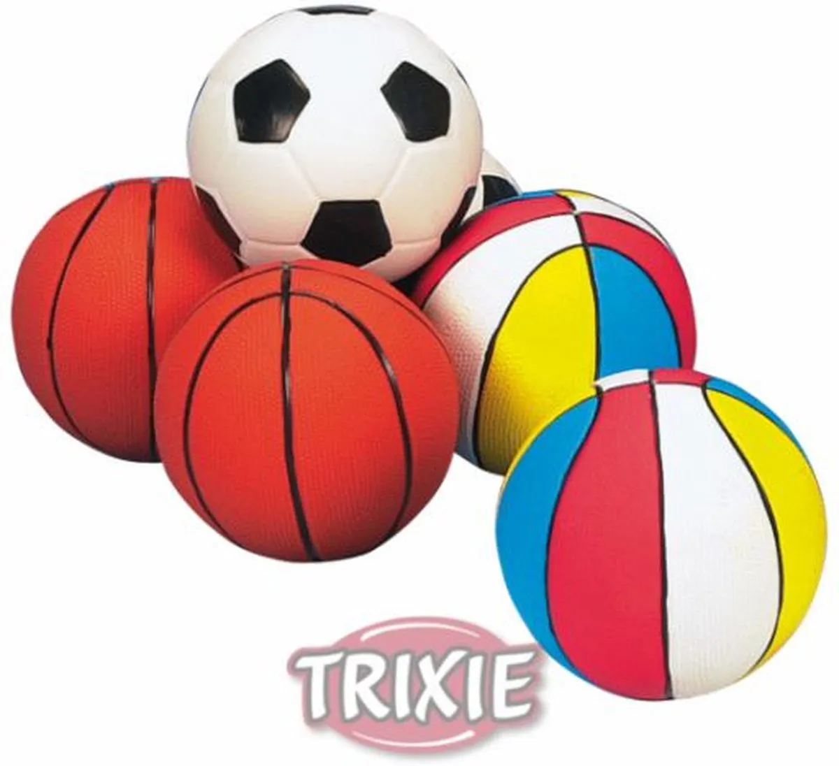 Trixie Latex Ballen Assorti - 13 cm - afbeelding 4 van 4