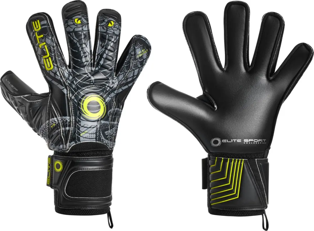 Elite Sport Vibora Keepershandschoenen - Zwart - Maat 7 - afbeelding 5 van 6