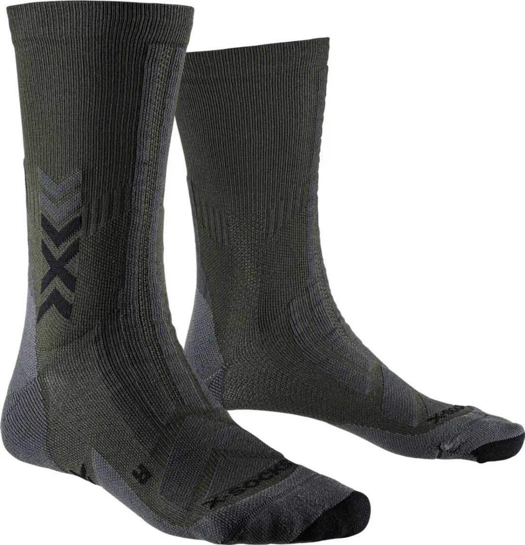 X-Socks Hike Discover Crew Sokken - Zwart/Grijs - afbeelding 3 van 6