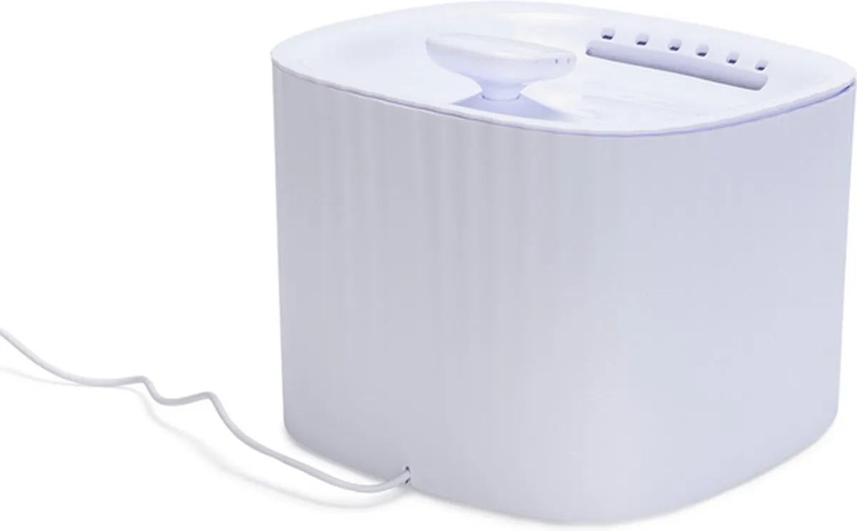 Beeztees Sjors Drinkfontein Kat - Plastic 3L - Wit