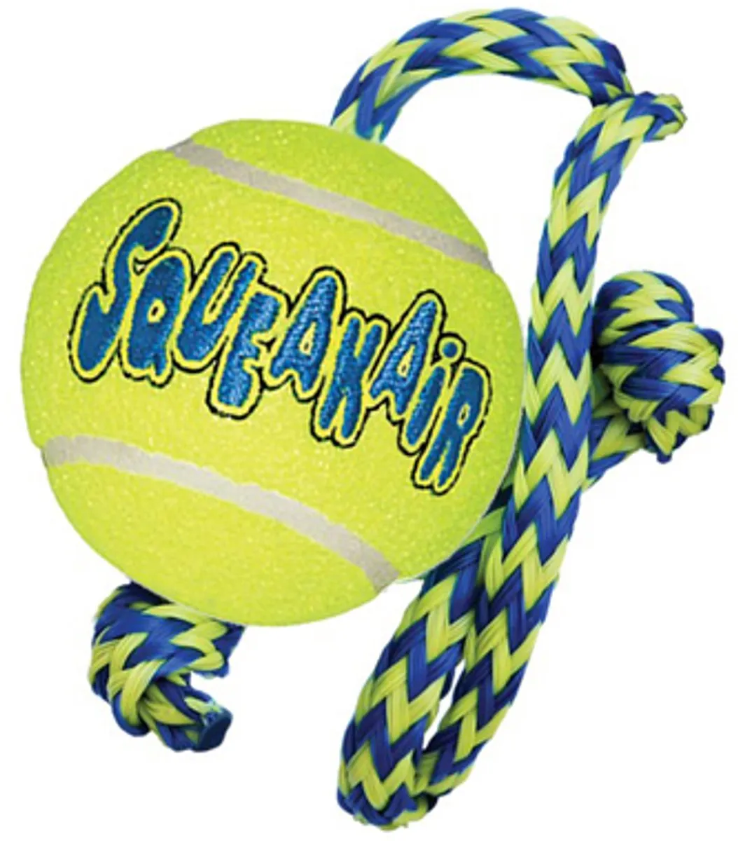 KONG Air Squeaker Bal - M - Blauw - afbeelding 6 van 6