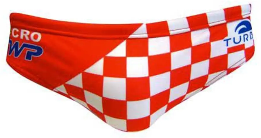 Turbo Croatia Zwemslip Rood,Wit 9-10 Years Jongen