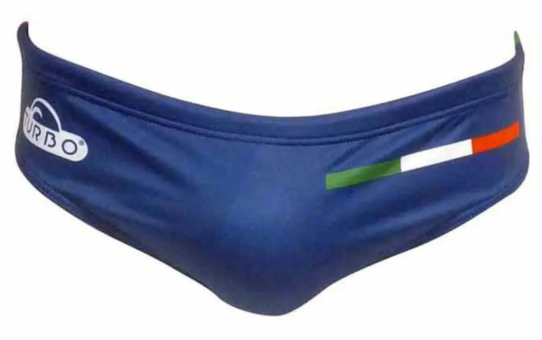 Turbo Italy Splash Zwemslip Blauw 9-10 Years Jongen