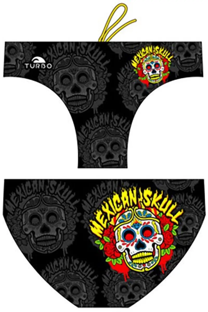 Turbo Mexican Skull 2014 Zwemslip Zwart 5-6 Years Jongen