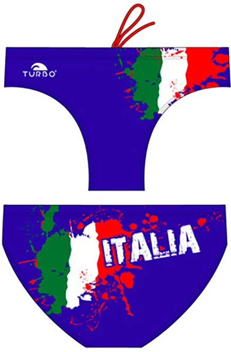 Turbo Italy 2012 Waterpolo Zwemslip Blauw M Man