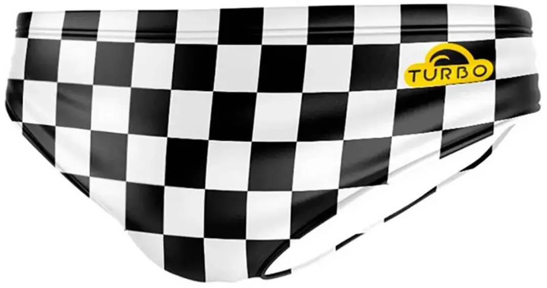 Turbo Squares Wp Zwemslip Wit,Zwart S Man