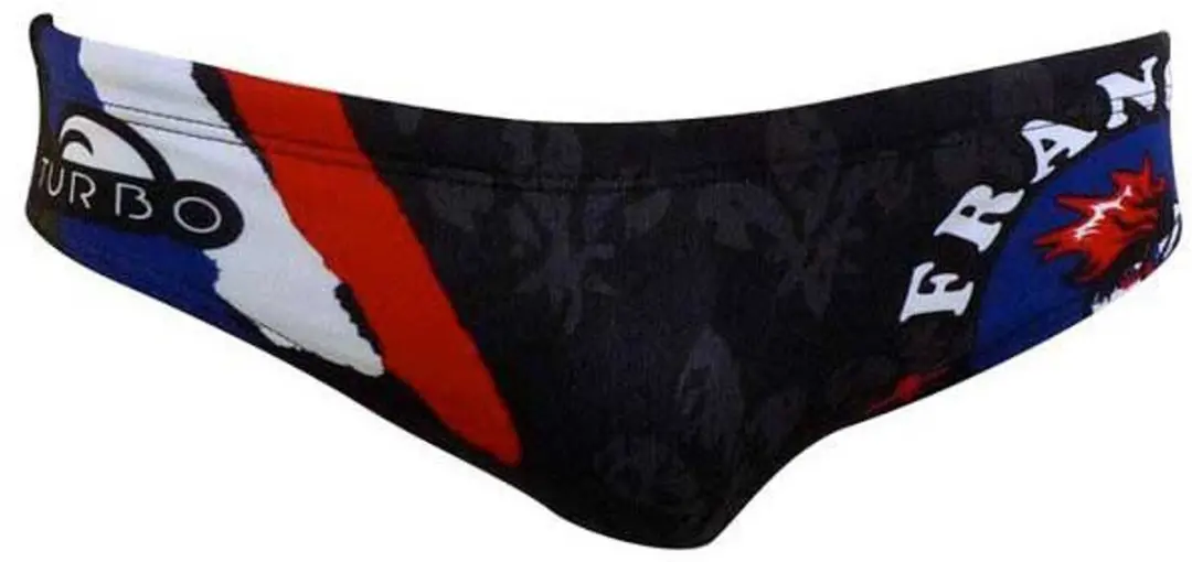 Turbo France Coq Zwemslip Zwart 5-6 Years Jongen