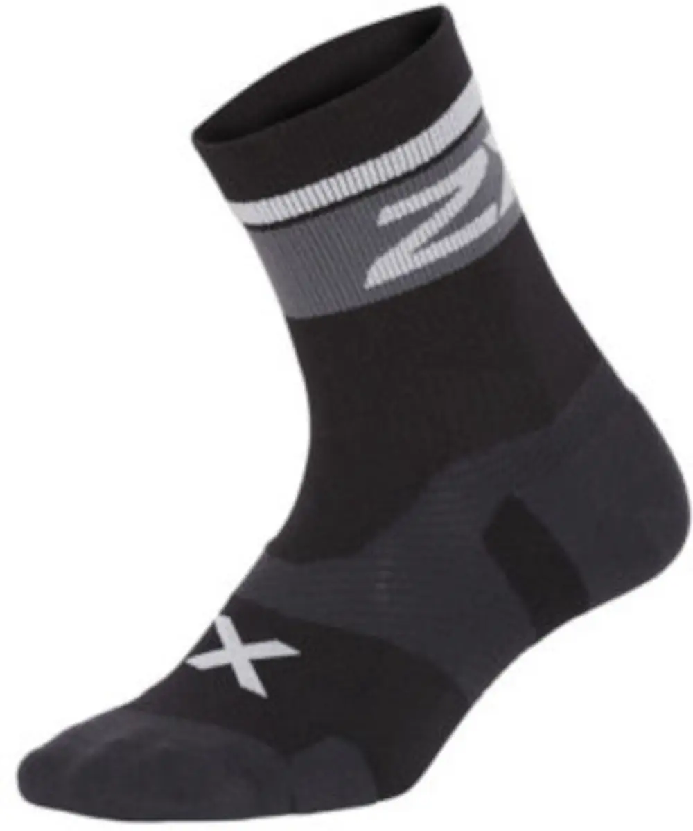 2xu Compressiesokken Vectr Cushion Crew Nylon Zwart Maat Xl