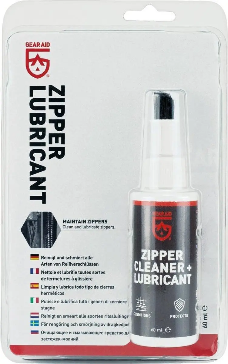 Gear Aid Zipper Cleaner and Lubricant with Brush
